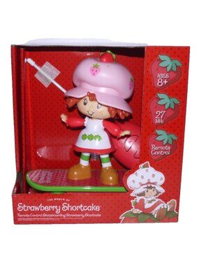 The World of Strawberry Shortcake 6" RC remote control figure on skateboard, New